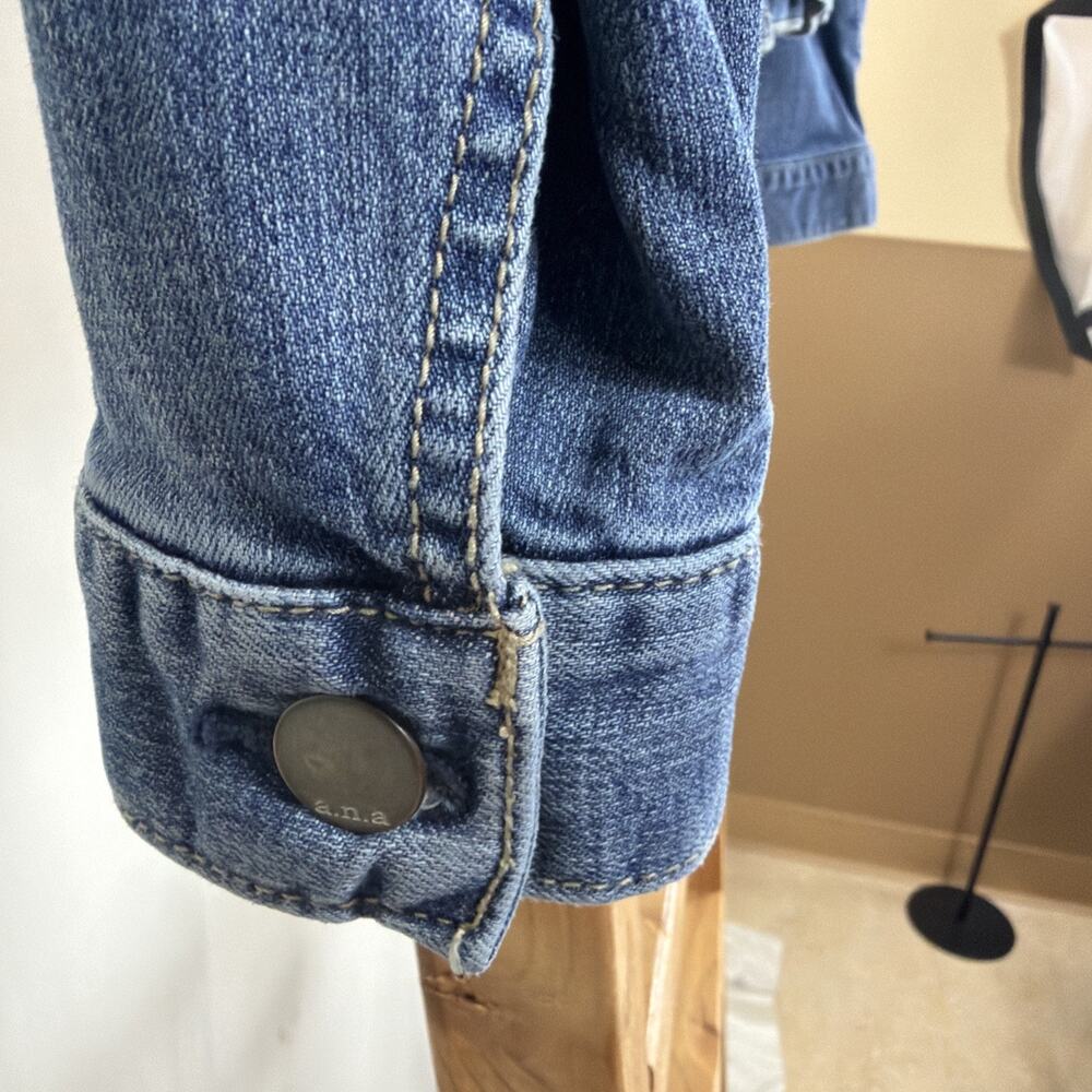 Ana Denim Trucker Style Jean Jacket #1249 Size MED - Picture 4 of 5